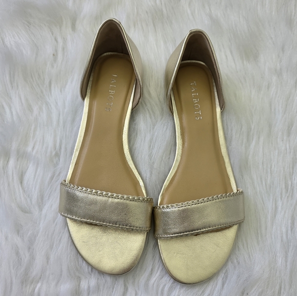 Talbots Gold Women's Open Toe Sandals Size 8 - Picture 2 of 6